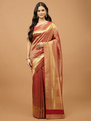 Zari Booti Woven Handloom Saree