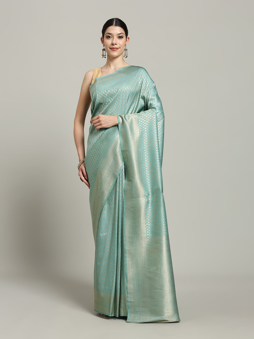 Zari Jaal Art Silk Woven Saree