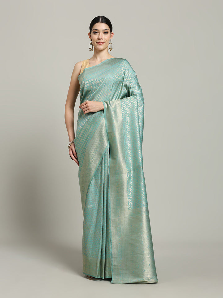 Zari Jaal Art Silk Woven Saree