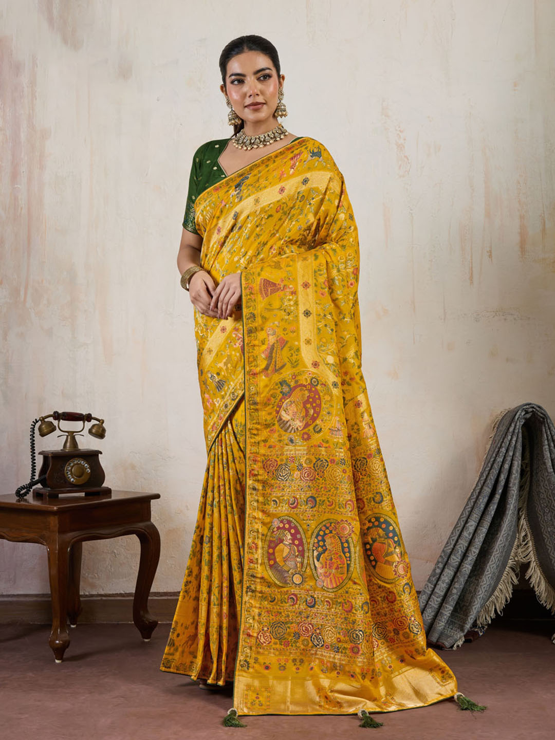 Woven Design Makhmal Silk Saree