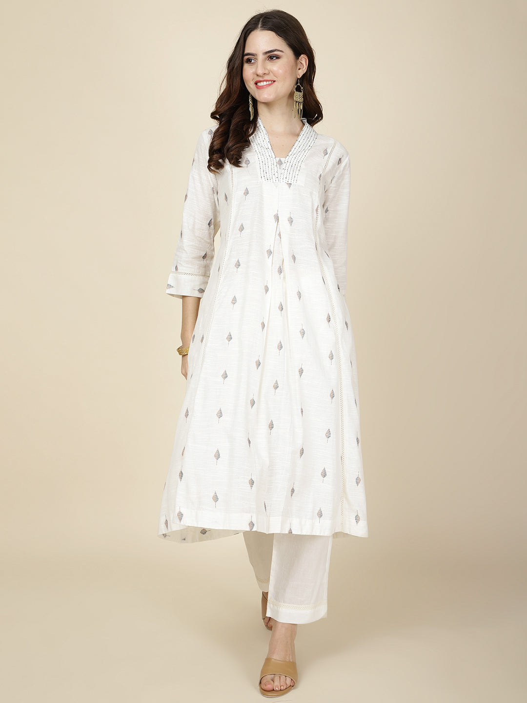 Printed Cotton Kurta Set