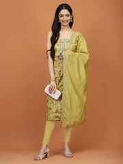 Printed Cotton Unstitched Suit Piece With Dupatta