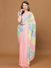 Floral Printed Chiffon Woven Saree