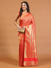 Zari Jaal Brocade Handloom Woven Saree