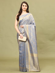 Zari Jaal Woven Handloom Saree