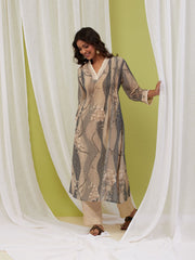 Printed Cotton Kurta With Pants