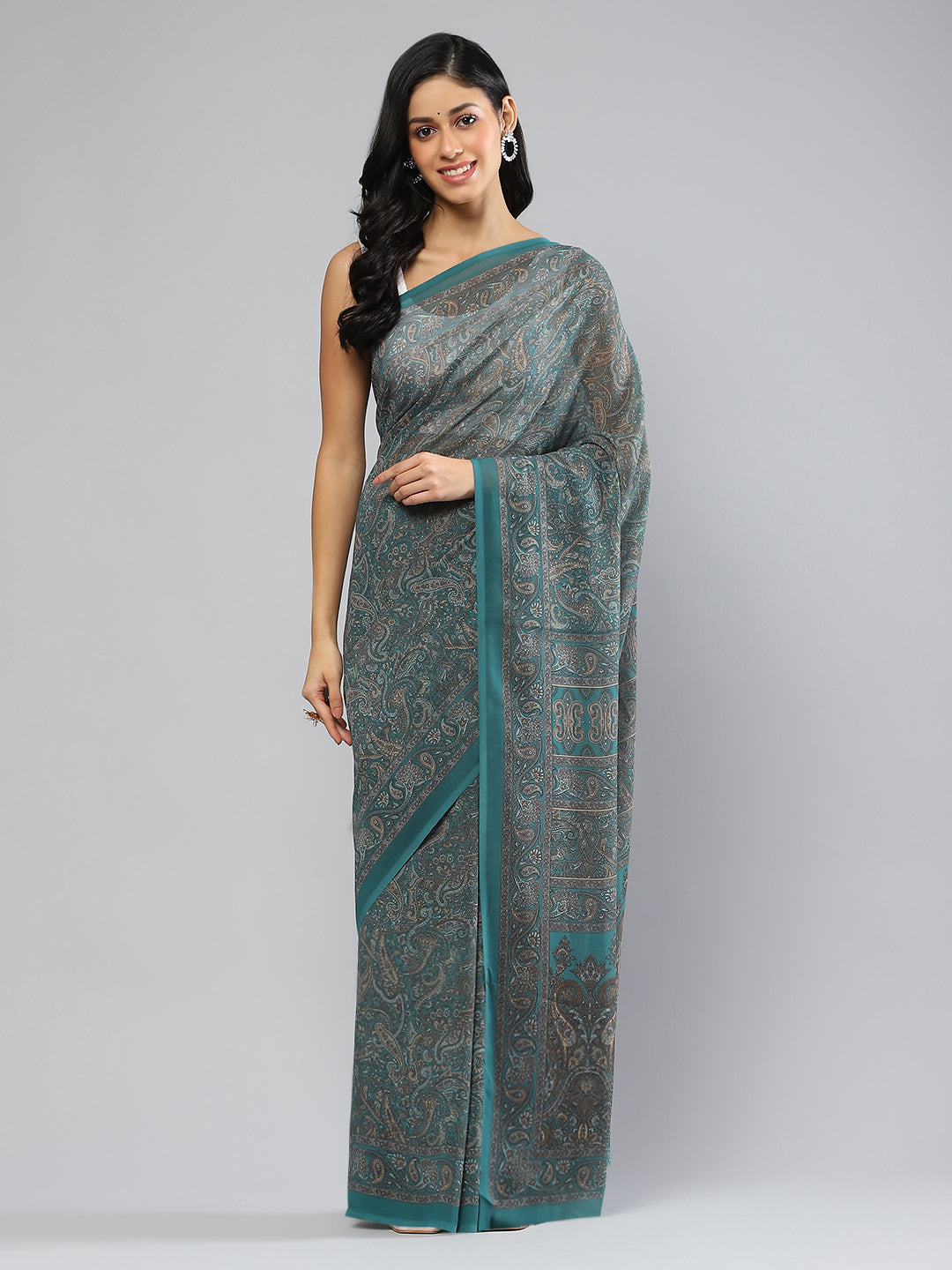 Digital Printed Georgette Saree