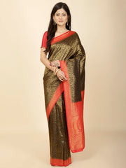 Zari Jaal Woven Handloom Saree