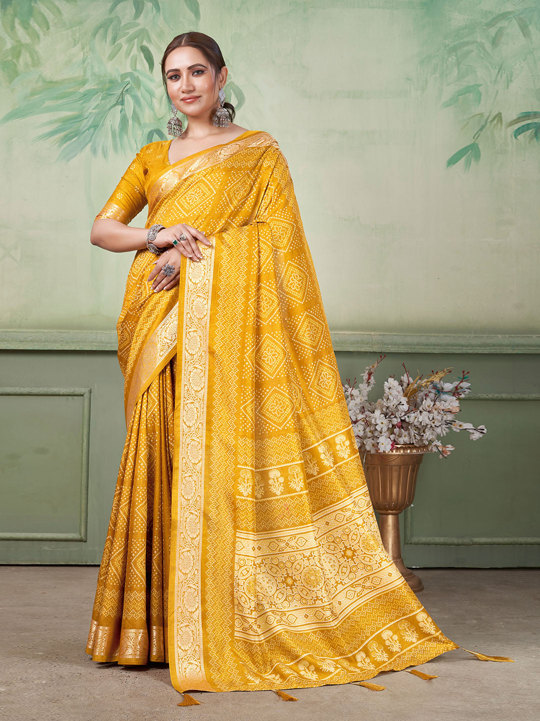Printed Art Silk Saree
