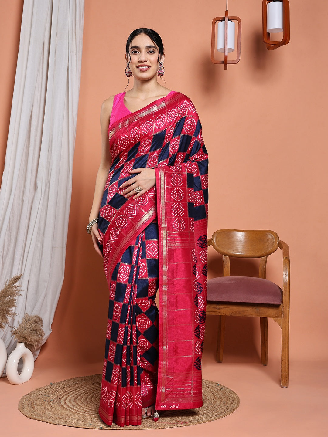 Digital Printed Art Silk Saree