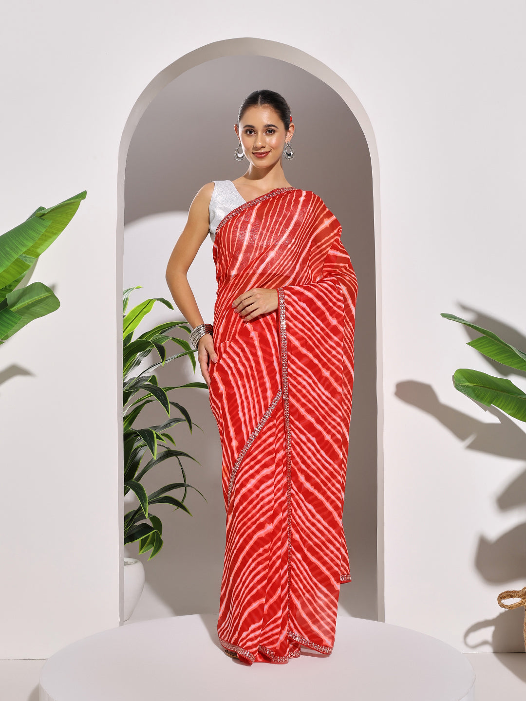 Printed Georgette Saree