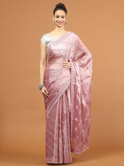 Stone Work Art Chiffon Saree