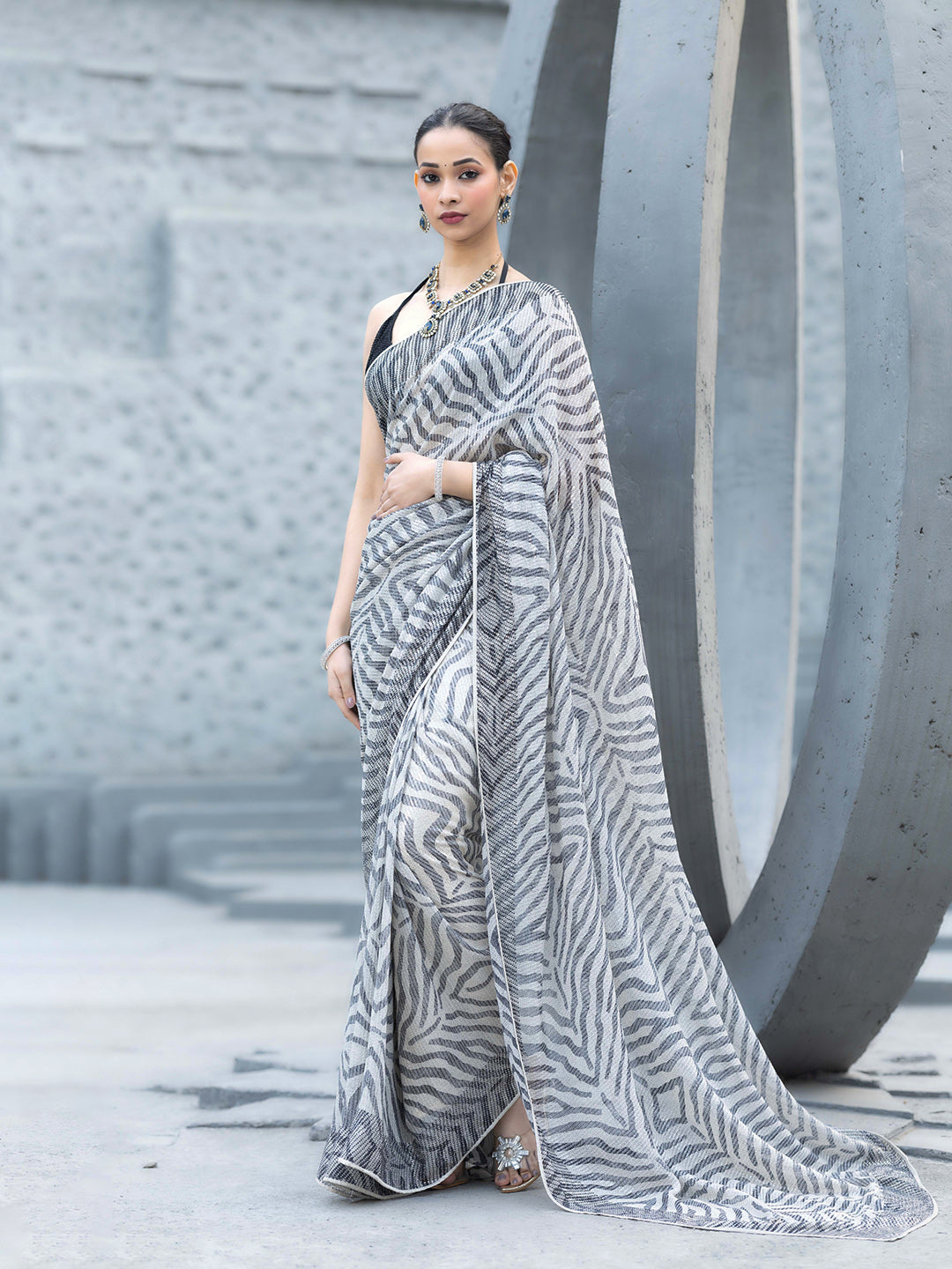 Embroidered Georgette Luxe Saree