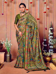 Printed Art Silk Saree