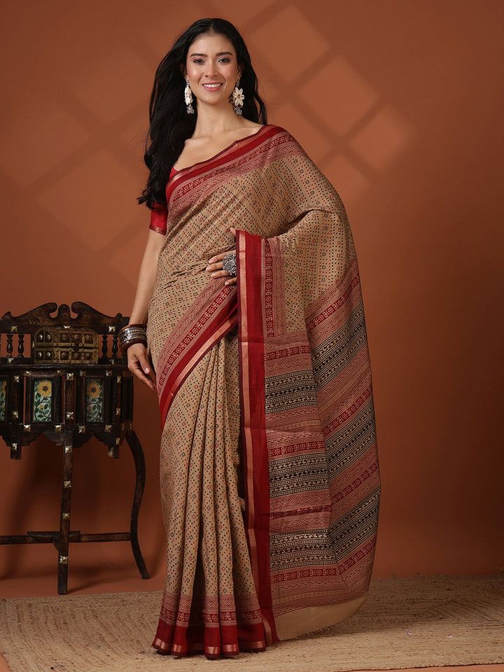 Digital Printed Art Silk Saree
