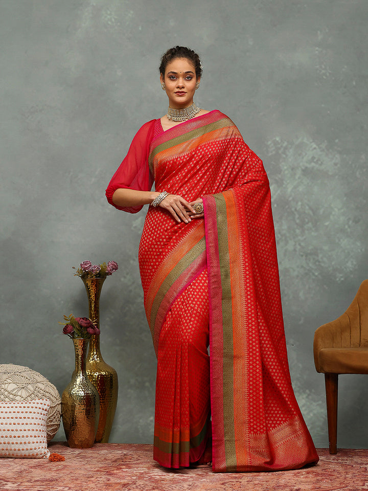 Wovn Border Art Silk Saree