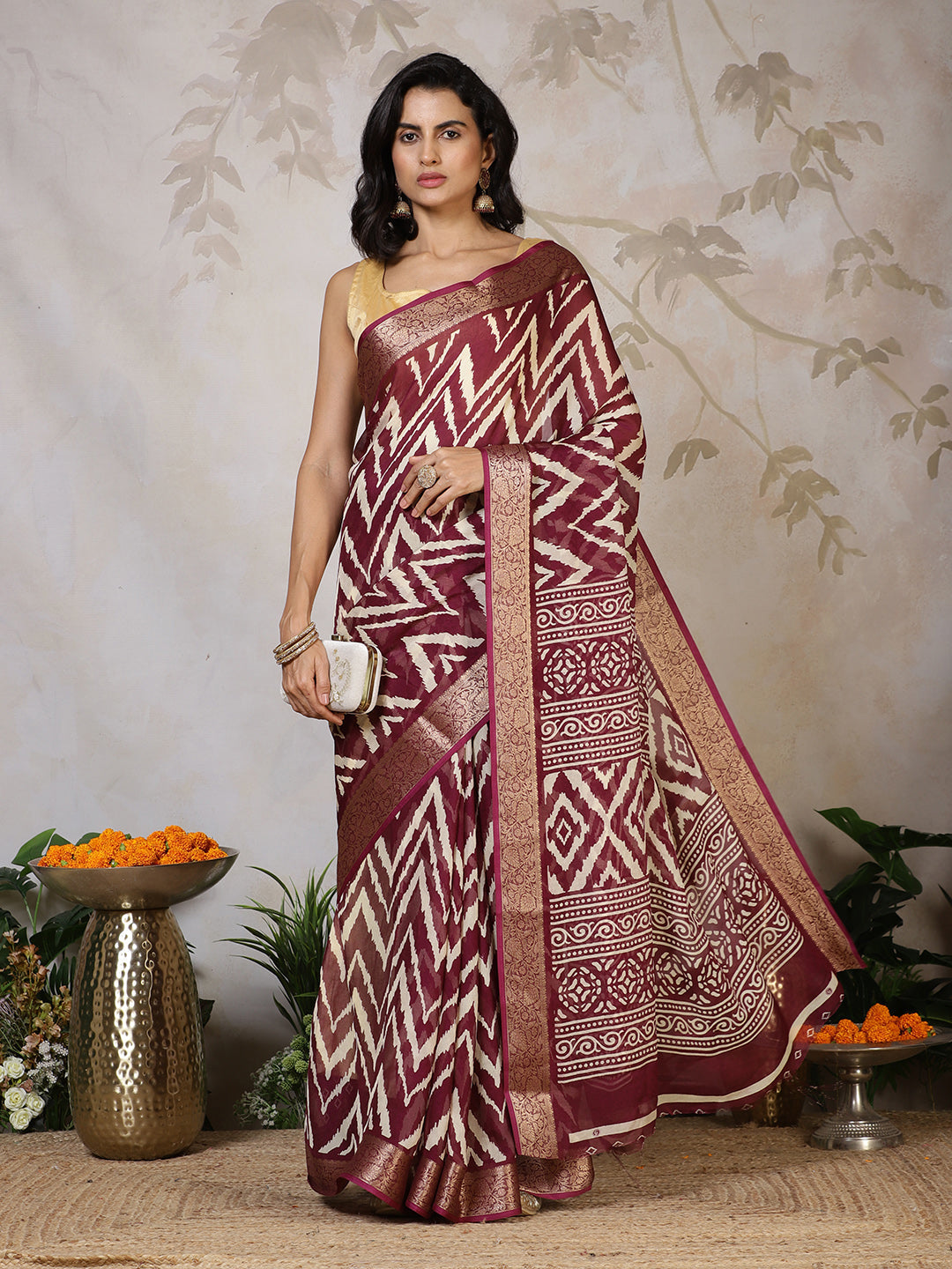 Digital Printed Georgette Saree