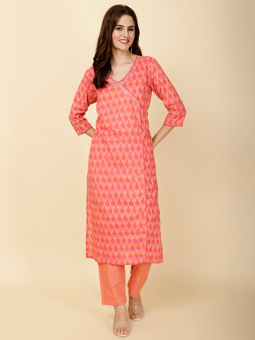 Printed Cotton Kurta Set