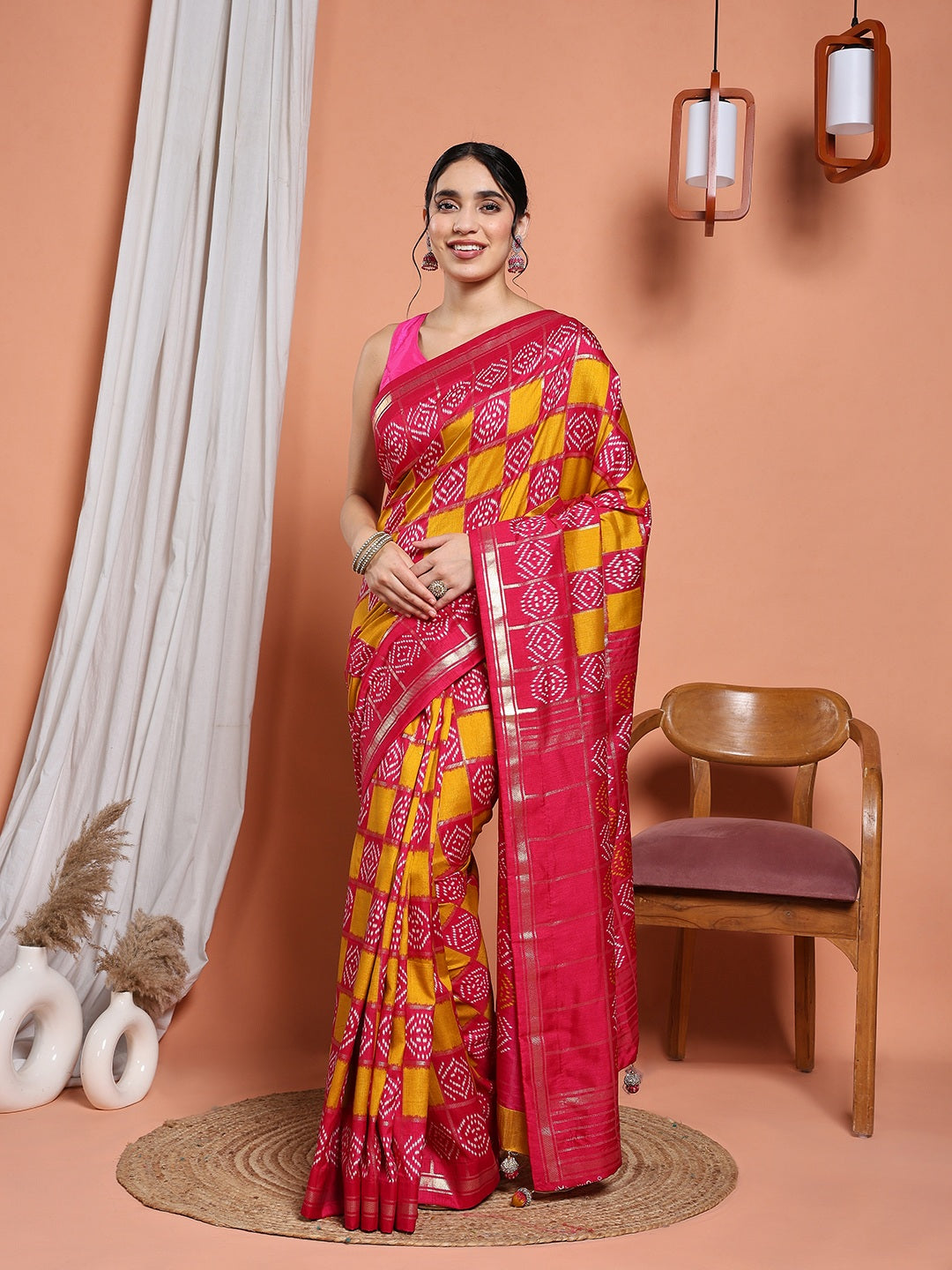 Digital Printed Art Silk Saree