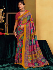 Printed Art Silk Saree