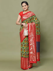 Patola Printed Art Silk Woven Saree