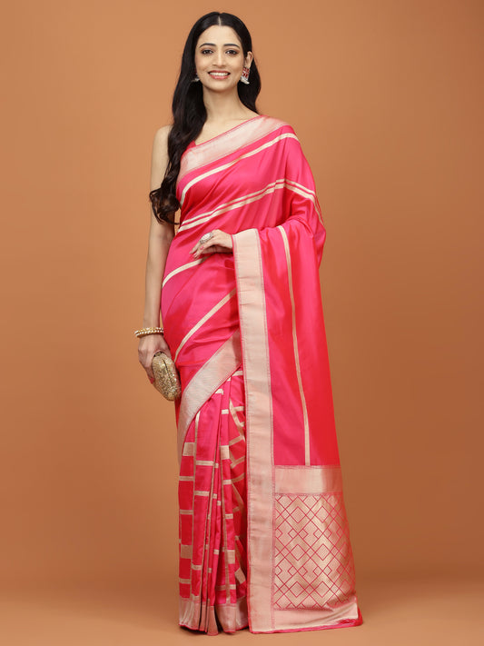 Stone Embroidery Banarasi Saree