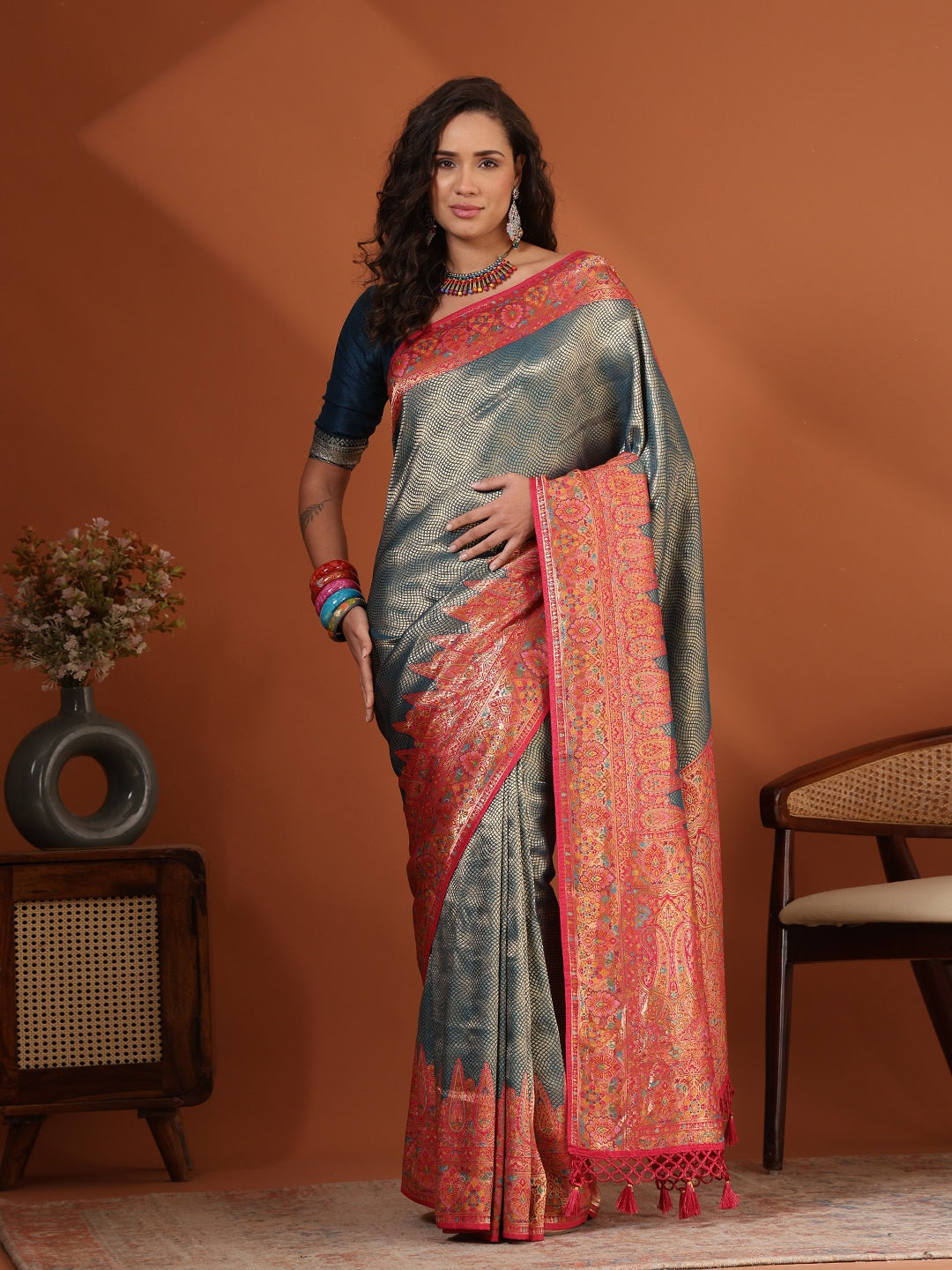 Woven Design Dola Silk Saree
