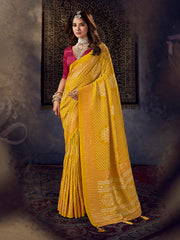 Printed Art Silk Saree