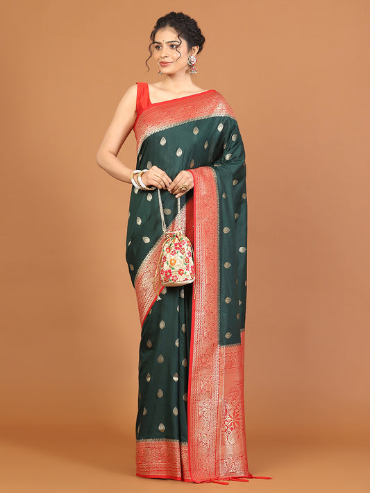 Zari Booti Art Silk Woven Saree