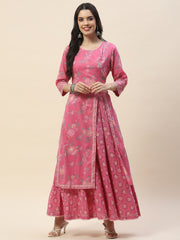 Printed Cotton Double Layer Kurta