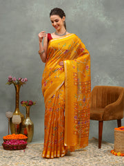 Printed Cotton Blend Saree
