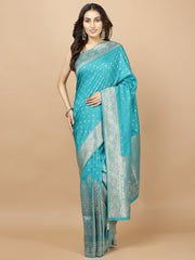 Stone Booti Banarasi Woven Saree