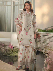 Embellished Silk Blend Kaftaan With Sharara