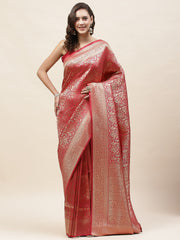 Zari Jaal Woven Banarasi Saree