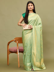 Zari Jaal Woven Handloom Saree