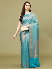 Zari Jaal Brocade Handloom Woven Saree