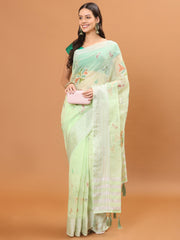 Gota Embroidered Cotton Saree