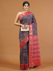 Patola Printed Art Silk Woven Saree