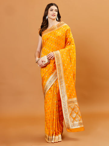 Zari Border Banarasi Woven Saree