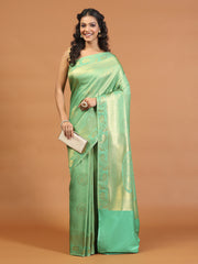 Zari Jaal Woven Art Silk Saree