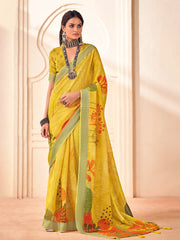 Digital Printed Cotton Saree