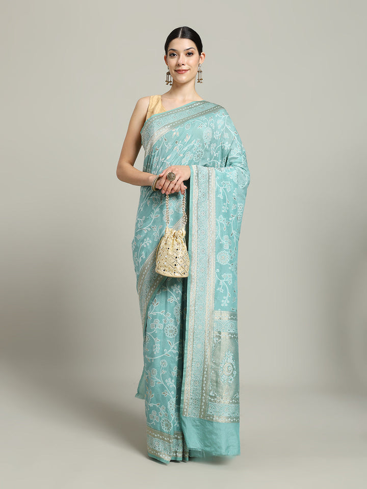 Zari Jaal Art Silk Woven Saree