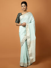 Zari Border Art Silk Woven Saree