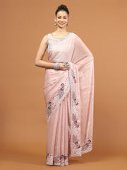 Stone Work Organza Saree