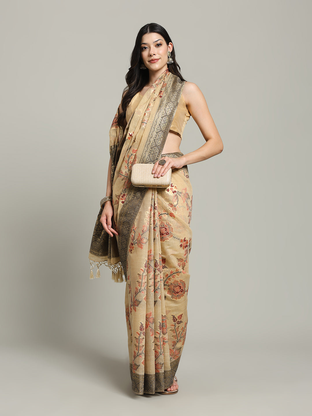 Zari Jaal Art Silk Woven Saree