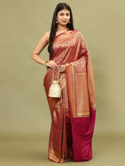 Zari Jaal Woven Handloom Saree