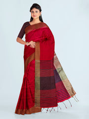 Zari Border Woven Art Silk Saree