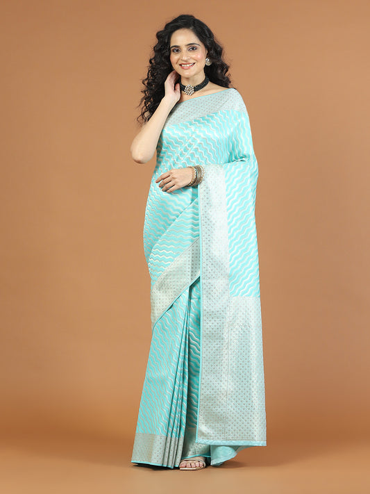 Stone Booti Banarasi Woven Saree