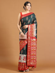 Patola Printed Art Silk Woven Saree