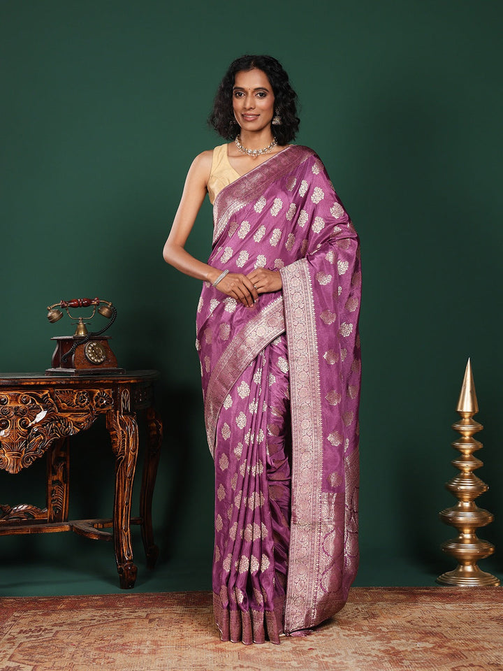 Woven Design Cotton Blend Saree